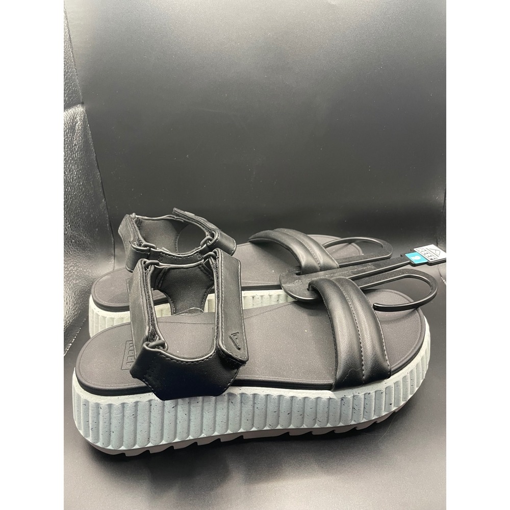 Reef Vista Higher Raya Black White Platform Sandals Womens 9 CJ6489 Strappy New